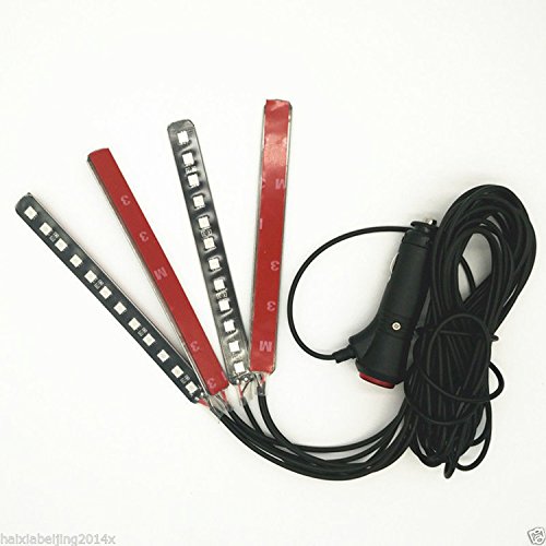 4PCS 48 LED Car Interior Lights (Blue 48 Lights)
