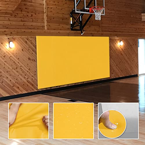 4 Pack Wall Protection Pads 2" Thick Foam Wall Padding (60" x 20" x 2" / 4 PACK / YELLOW)