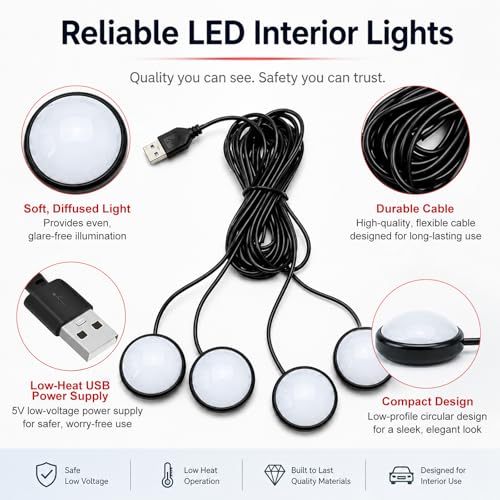 Car Interior LED Lights (Ice Blue)