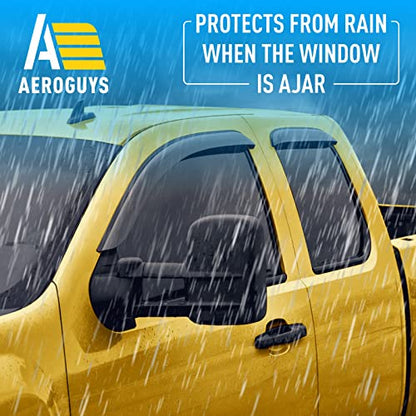 Extra Durable Window Deflectors Tape (For Chevy Silverado 07-13 Extended Cab)
