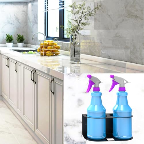2 Pcs of 2 Spray Bottles Holder Steel Wall Mount (SBH-2B2Pcs)