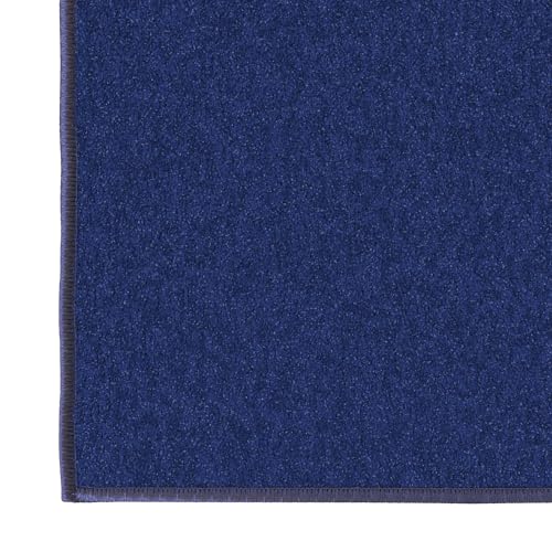 3x10 Hallway Runner Rug (Solid Navy Blue)