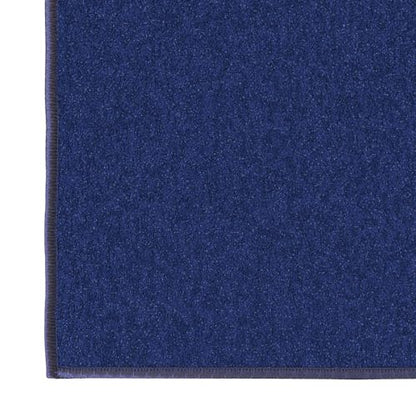 3x10 Hallway Runner Rug (Solid Navy Blue)