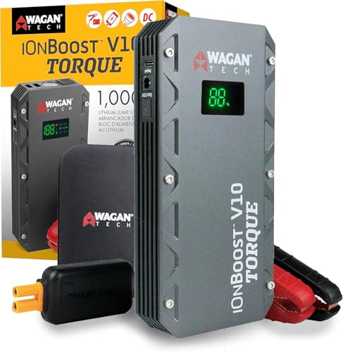 EL7507 Jump Starter iOnBoost V10 Torque 1000Amp Peak 12V Portable Lithium Car Battery Up to 7.8L V10 or 6.7L Diesel (Torque V10)