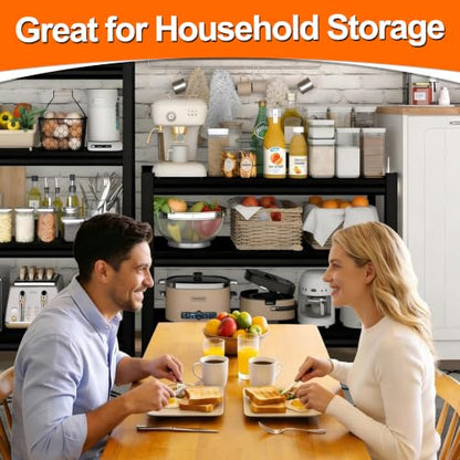 Metal Storage Garage Shelving (3T-BK-40"Wx16"D)