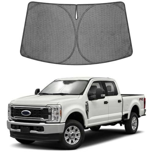 Custom Fit Car Windshield Sun Shade for 2017 (2017-2026 Ford Super Duty F-250)