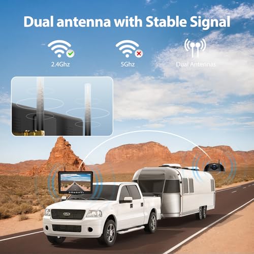 3 Wireless Backup Camera (10.1"-3 Cam)