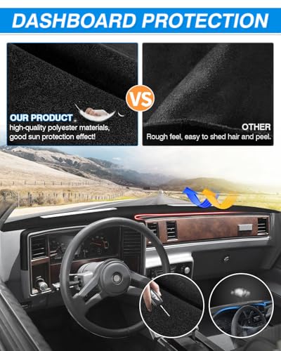 Dash Cover for Chevy Chevrolet Monte Carlo 1981 (60*33(Monte Carlo 81-88 etc.))