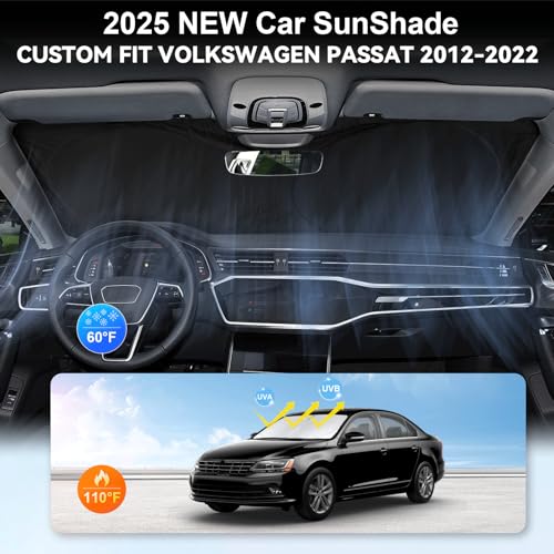 Custom Fit Passat Windshield Sunshade for 2012 (Fit Passat vw 2012-2022)