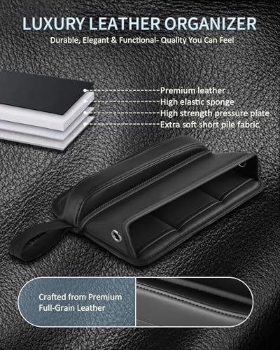 Car Seat Gap Filler Organizer (B-Pro Car Seat Gap Fille-Black-2Pack)