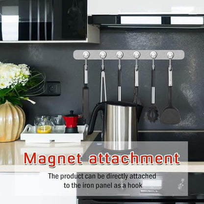 50 Pack Magnetic Hooks (Silver / 0.63in)
