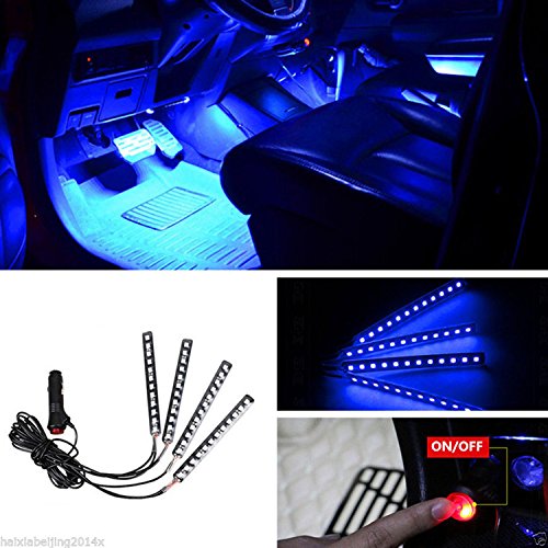 4PCS 48 LED Car Interior Lights (Blue 48 Lights)