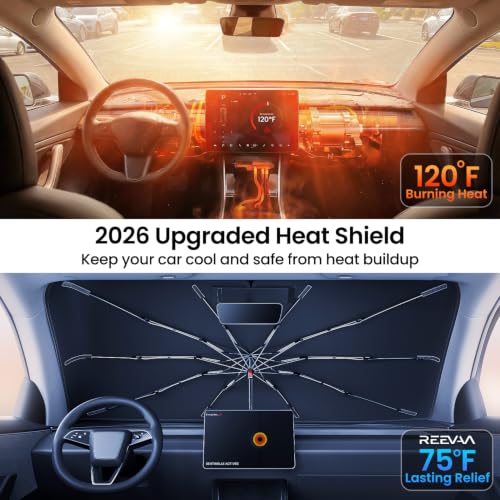 Windshield Sun Shade Umbrella for Sedan Cars & SUV (S)