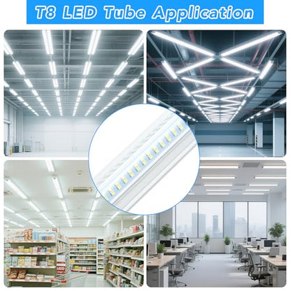 10 Pack 8FT LED Shop Lights (V4-8FT-10PCS)