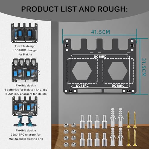 Charger Mount for Makita DC18RC (GJ-1)