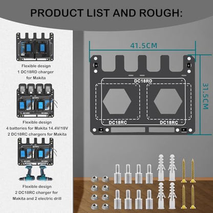 Charger Mount for Makita DC18RC (GJ-1)