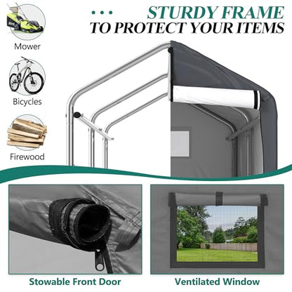 6 x 3ft Outdoor Cycle Storage Shelter (6' x 3')