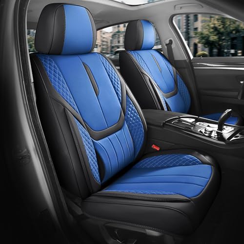 Universal Car Seat Covers for SUVs Sedans Trucks BlackBlue (BlackBlue / Full-Set)