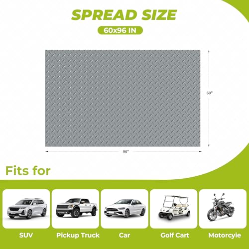 5x8 FT Garage Floor Mat (Diamond Plate Pvc Garage Mat / 5' x 8')