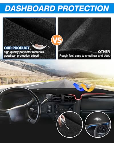 Dash Cover for Chevy S10 Blazer 1998 (60*33(Chevy S10 Blazer 98-05))