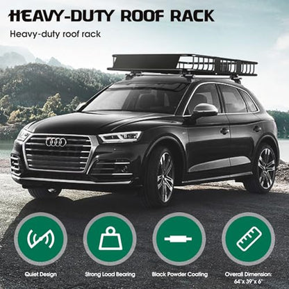 250LBS Universal Roof Rack Basket (Roof Basket)