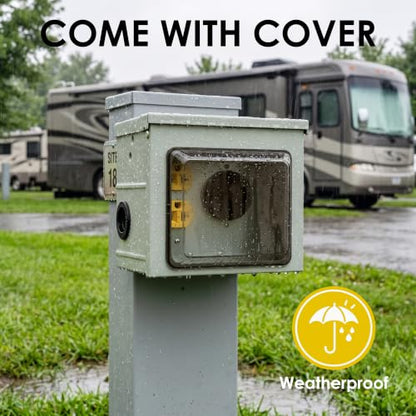 30 Amp & 20 Amp RV Power Outlet Box (30A)