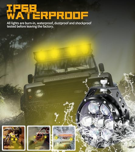 4 Inch 96W Amber White LED Light Pods (K7-U)