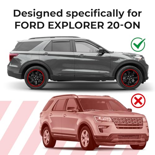 Window Deflectors Smoke Tinted In (For Explorer 20-26)