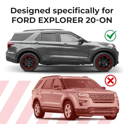 Window Deflectors Smoke Tinted In (For Explorer 20-26)