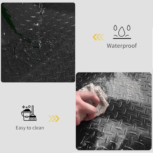 4x6.5FTGarage Floor Mat (4 x 6.5FT / Black Diamond)