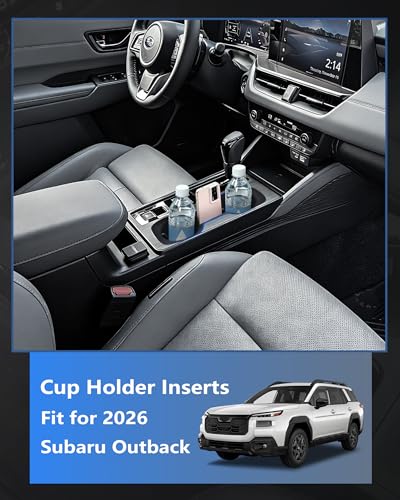 Cup Holder Inserts for 2026 Subaru Outback Accessories (For Outback 2026)