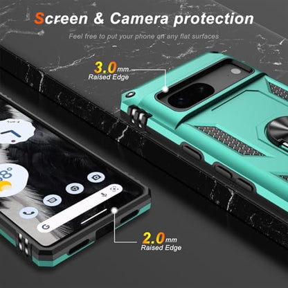 for Google Pixel 7A Case with Screen Protector (Teal / Google Pixel 7A)