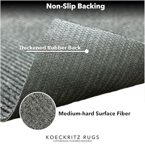 Heavy Duty Durable All Weather Indoor (4' x 12' (Rectangular) / Charcoal)