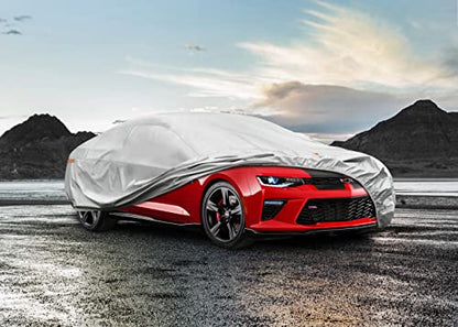 6 Layers Waterproof Car Cover for Chevrolet Chevy Camaro 2010 (LM-Silver / 14. Custom Fit Chevrolet Camaro)