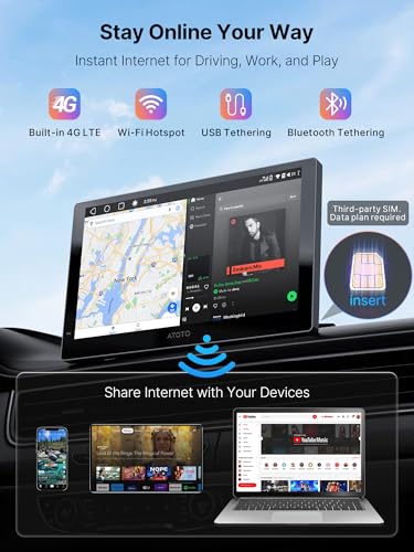 Wireless CarPlay Screen for Car (9")