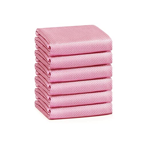 Streak Free Miracle Cleaning Cloths Easy Clean Nanoscale (Pink 6p)