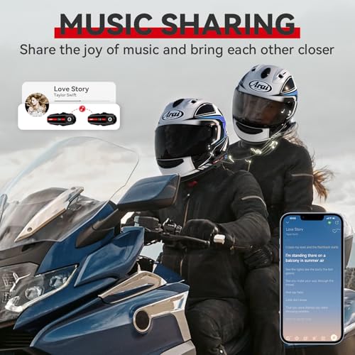 Motorcycle Helmet Bluetooth Headset Intercom Communication Systems Dual Chip V5.4 (Black / XGP 2 Unit)