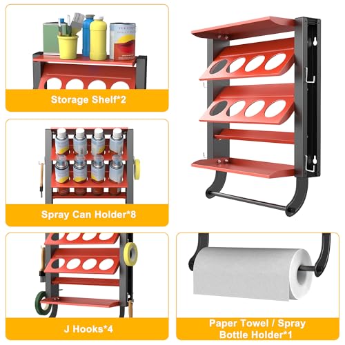 Spray Can Holder Rack (Integrated)