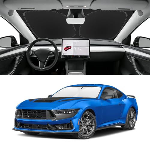 Custom Fit Windshield Sun Shade for Ford Mustang 2015 (for 2015-2026 Ford Mustang)