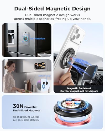 Upgraded Magnetic Phone Grip Sun (BK-Sun)