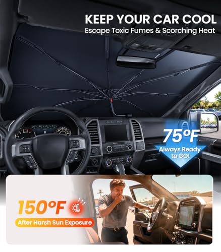 Windshield Sun Shade Umbrella for Chrysler Pacifica 2017 (Chrysler Pacifica 2017-2026)