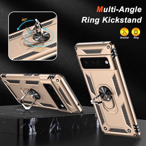 for Google Pixel 6 Pro Case with Screen Protector (Yellow / Google Pixel 6 Pro)