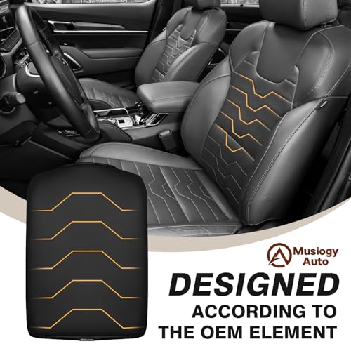Armrest Cover for Kia Telluride 2022 (22-26 |Telluride| Black, Regular)