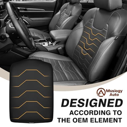 Armrest Cover for Kia Telluride 2022 (22-26 |Telluride| Black, Regular)