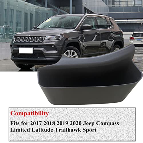 Center Console Organizer Gear Shift Storage Tray Compatible with Jeep Compass Trailhawk North Sport Limited Latitude 2017 2018 2019 2020 with Auto Transmission (Gear Shift Storage Box Fits FOR Compass)