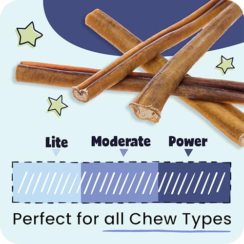 Natural 12” Braided Bully Sticks for Dogs (12" / 25 Count (Pack of 1))