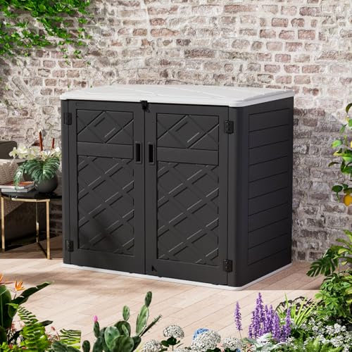 Large Outdoor Storage Shed (Gray-48 cu ft)