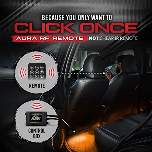 Aura Double Glow RGB Interior Truck & SUV Lights with Remote Control (6pc Double Row / RGB (Red, Green, Blue))