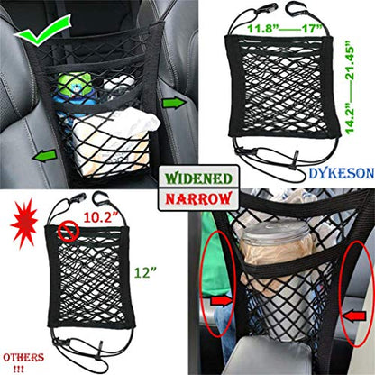 Dog Car Net Barrier with Mesh Organizer (12.6 in × 15.5 in)