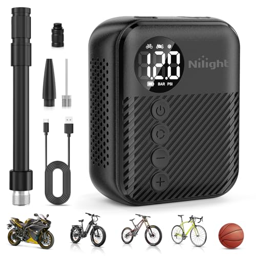 Mini Bike Pump with Gauge 150PSI Presta & Schrader Valve (Mini Bike Pump)